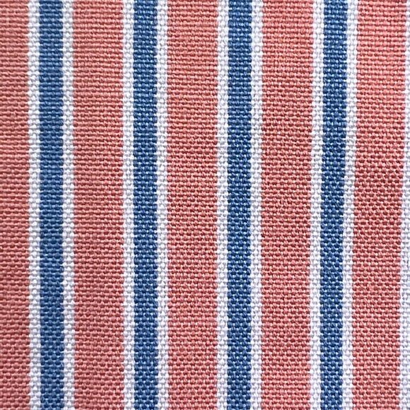 Ralph Lauren Button Up Shirt Long Sleeve Cotton 17 34/35 Orange Striped Classic - Picture 11 of 11